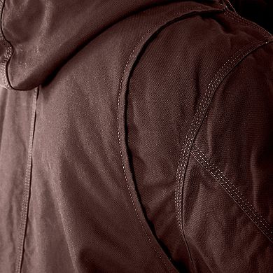 Smith's Workwear Sherpa-Lined Duck Canvas Hooded Work Jacket
