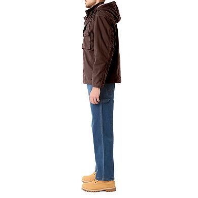 Smith's Workwear Sherpa-Lined Duck Canvas Hooded Work Jacket