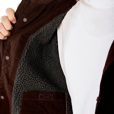 Smith's Workwear Sherpa-Lined Duck Canvas Hooded Work Jacket