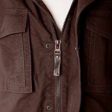 Smith's Workwear Sherpa-Lined Duck Canvas Hooded Work Jacket
