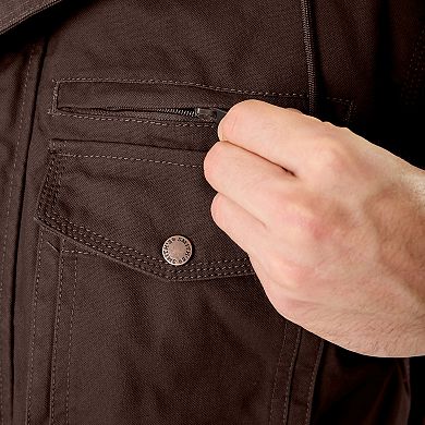 Smith's Workwear Sherpa-Lined Duck Canvas Hooded Work Jacket