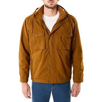Smith's Workwear Sherpa-Lined Duck Canvas Hooded Work Jacket