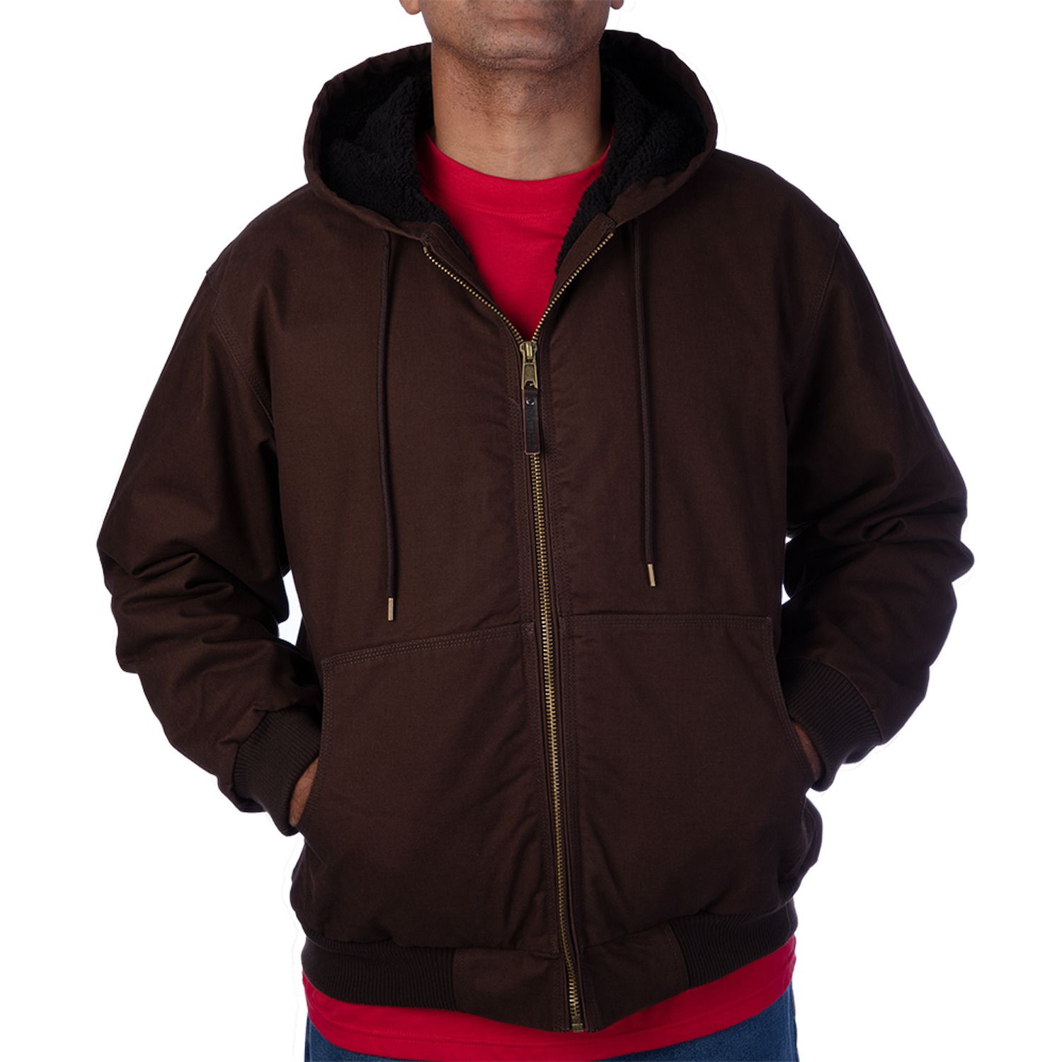 sherpa hooded jacket men's