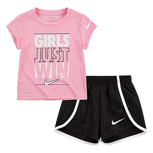 Toddler Girl Nike DriFIT Tee & Sprinter Shorts Set