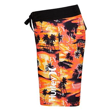 Boys 4-7 Hurley Doodle Palm Trees Board Shorts