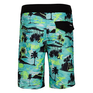 Boys 4-7 Hurley Doodle Palm Trees Board Shorts