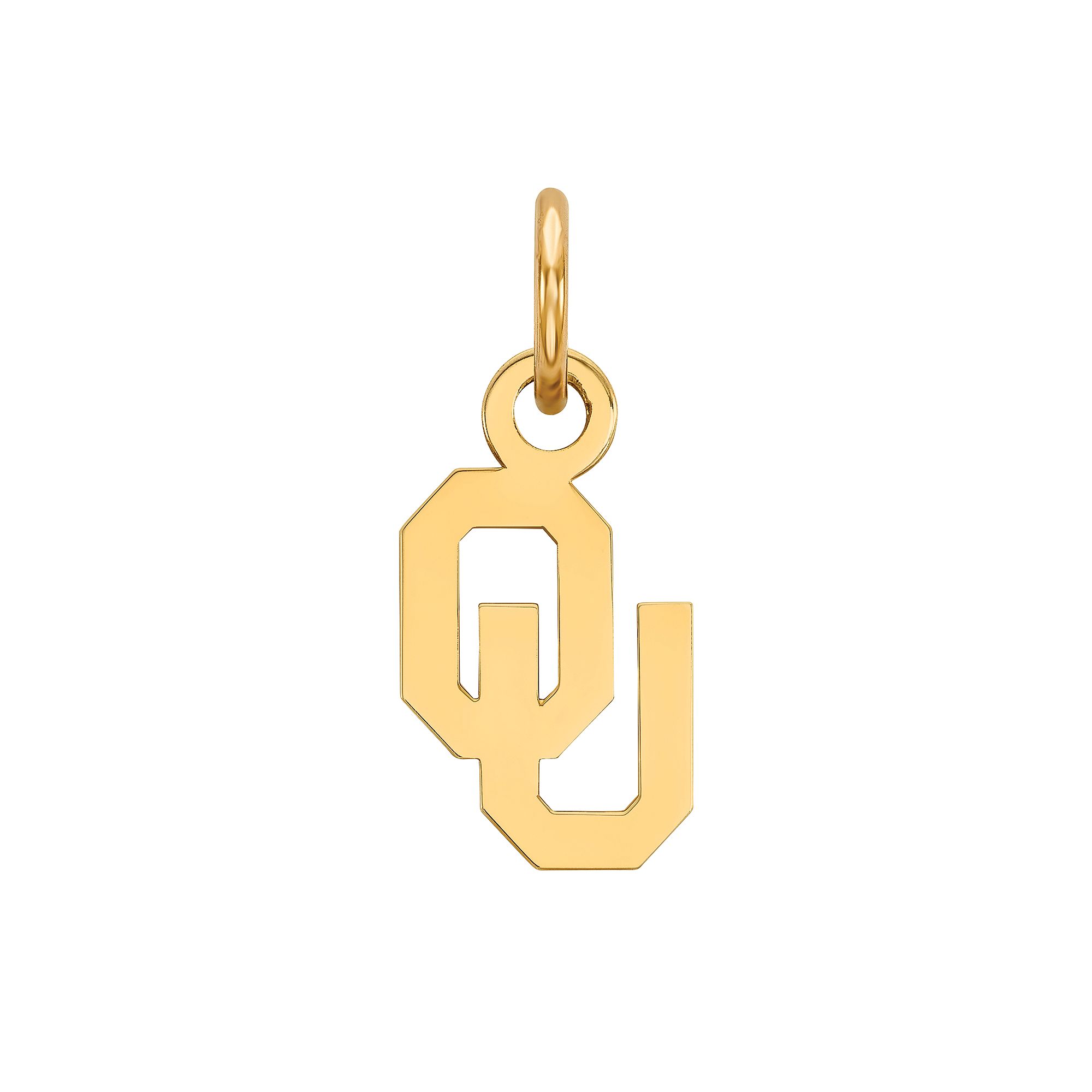 LogoArt 14K Gold Over Silver Oklahoma Sooners Pendant, Womens, Size: 15 mm