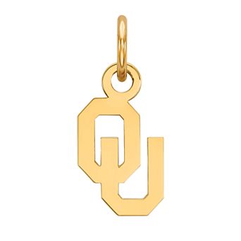 LogoArt 14K Gold Over Silver Oklahoma Sooners Pendant