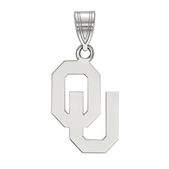 LogoArt 14K White Gold Oklahoma Sooners Pendant