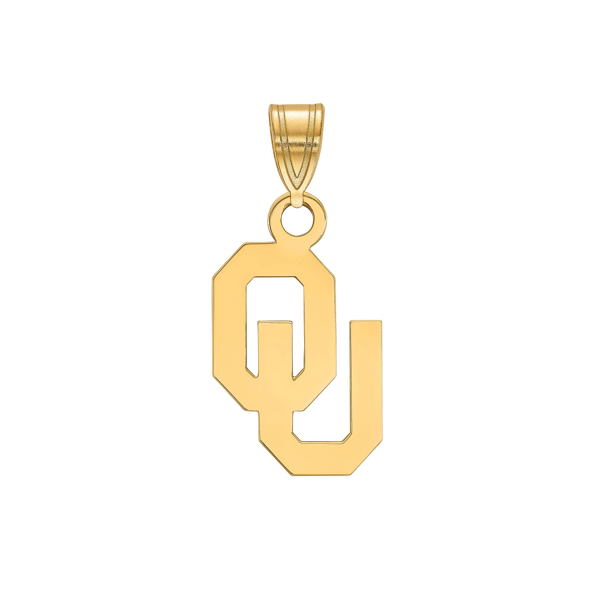 LogoArt 14K Gold Over Silver Oklahoma Sooners Pendant, Womens, Size: 20MM,