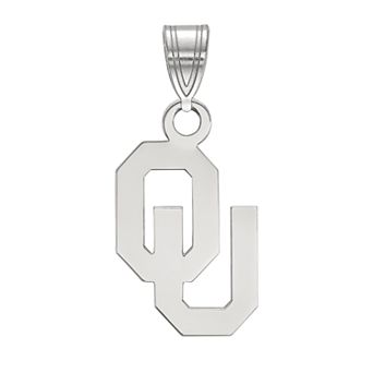 LogoArt 14K White Gold Oklahoma Sooners Pendant