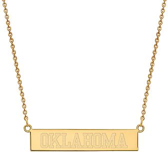 LogoArt 14K Gold Over Silver Oklahoma Sooners Pendant