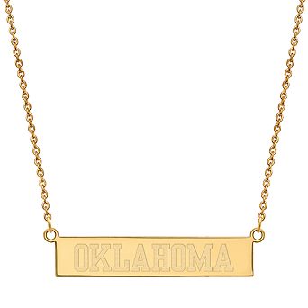 LogoArt 14K Gold Over Silver Oklahoma Sooners Pendant