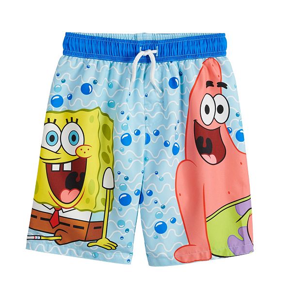 spongebob in swim trunks
