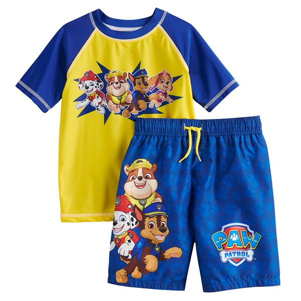 Paw Patrol Boys Official Catch The Waves Swimwear Swimming Shorts Age 3 to 8 Years 