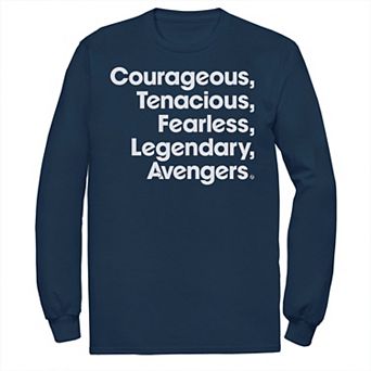 Men's Marvel Avengers Endgame Name Stack Long Sleeve Graphic Tee