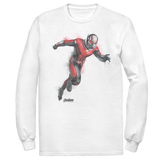 Men's Marvel Ant-Man Spray Paint Action Pose Long Sleeve Graphic Tee