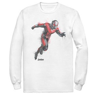 Men's Marvel Ant-Man Spray Paint Action Pose Long Sleeve Graphic Tee