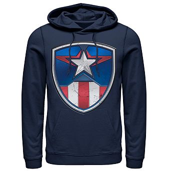 Men's Marvel Captain America Armor Suit Graphic Hoodie