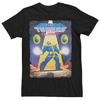 Men's Marvel The THANOS Quest Vintage Comic Cover Graphic Tee