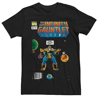 Men's Marvel Thanos Infinity Gauntlet Comic Book Graphic Tee