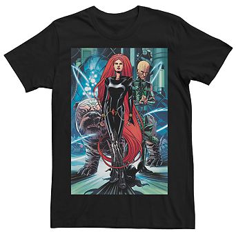 Men's Marvel Inhuman Royal Family Medusa Lockjaw Karnak Portrait Graphic Tee