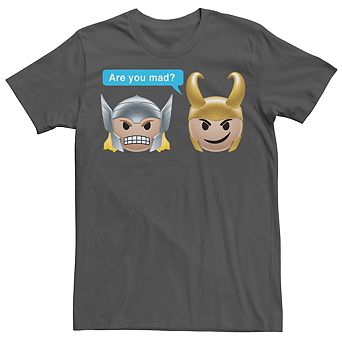 Men's Marvel Thor Loki Are You Made? Emoji Graphic Tee