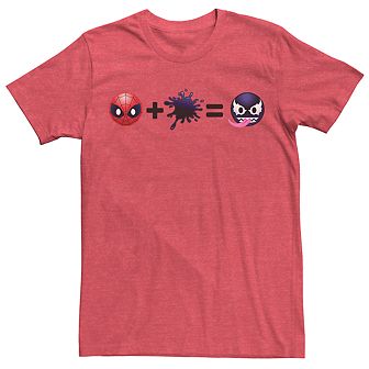 Men's Marvel Spider-Man Plus Venom Emoji Graphic Tee