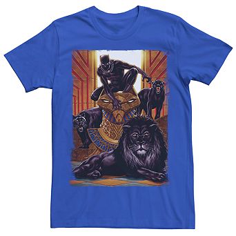 Men's Marvel Black Panther King In the Lion's Den Graphic Tee