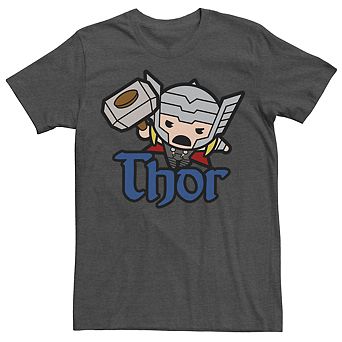 Men's Marvel Thor The Mighty Kawaii Tee