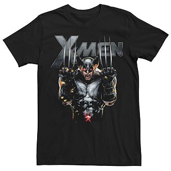 Men's Marvel X-Men Wolverine Full Metal Razor Edge Graphic Tee