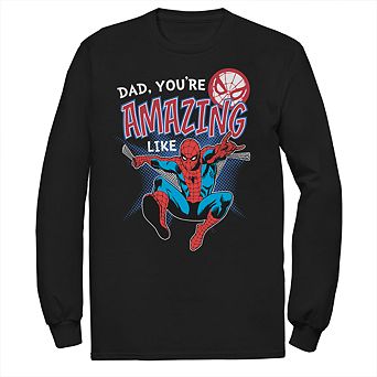 Men's Marvel Spider-Man Amazing Dad Father's Day Graphic Tee