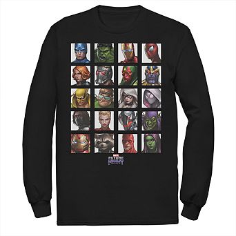 Men's Marvel Future Fight Color Portrait Line-Up Graphic Tee
