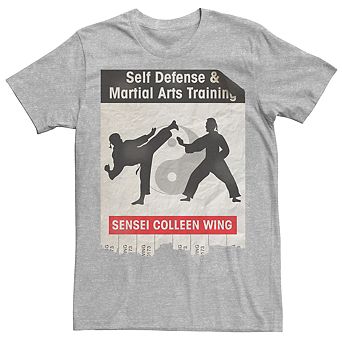 Men's Marvel Iron Fist Martial Arts Training Flyer Graphic Tee