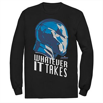 Men's Marvel Avengers Endgame Iron Man Whatever It Takes Long Sleeve Graphic Tee