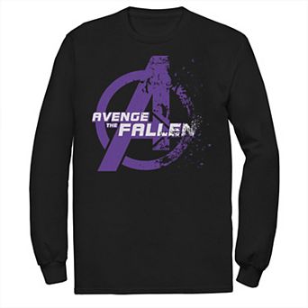 Men's Marvel Avengers Endgame Avenge The Fallen Fading Logo Long Sleeve Graphic Tee
