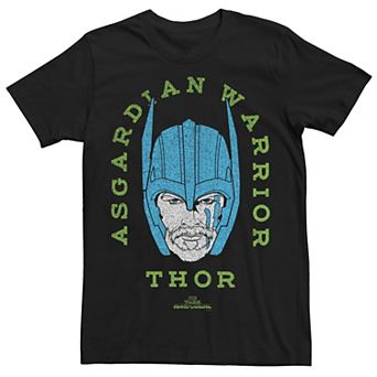 Men's Marvel Thor Ragnarok Asgardian Warrior Vintage Neon Graphic Tee