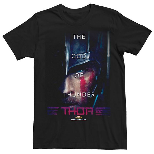 Men S Marvel Thor Ragnarok The Mighty God Of Thunder Graphic Tee