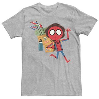 Men's Marvel Spider-Man Far From Home Vacation Portrait Graphic Tee