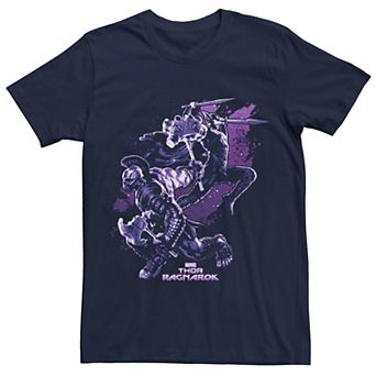 Men's Marvel Thor Ragnarok Dynamic Duo Color Pop Splatter Graphic Tee