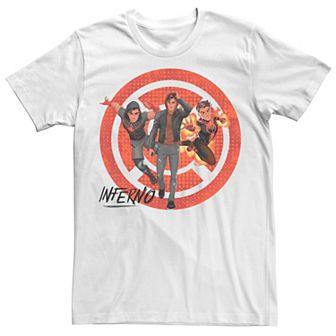 Men's Marvel Rising Secret Warriors Inferno Symbol Collage Graphic Tee
