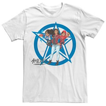 Men's Marvel Rising Secret Warriors Miss America Symbol Collage Graphic Tee