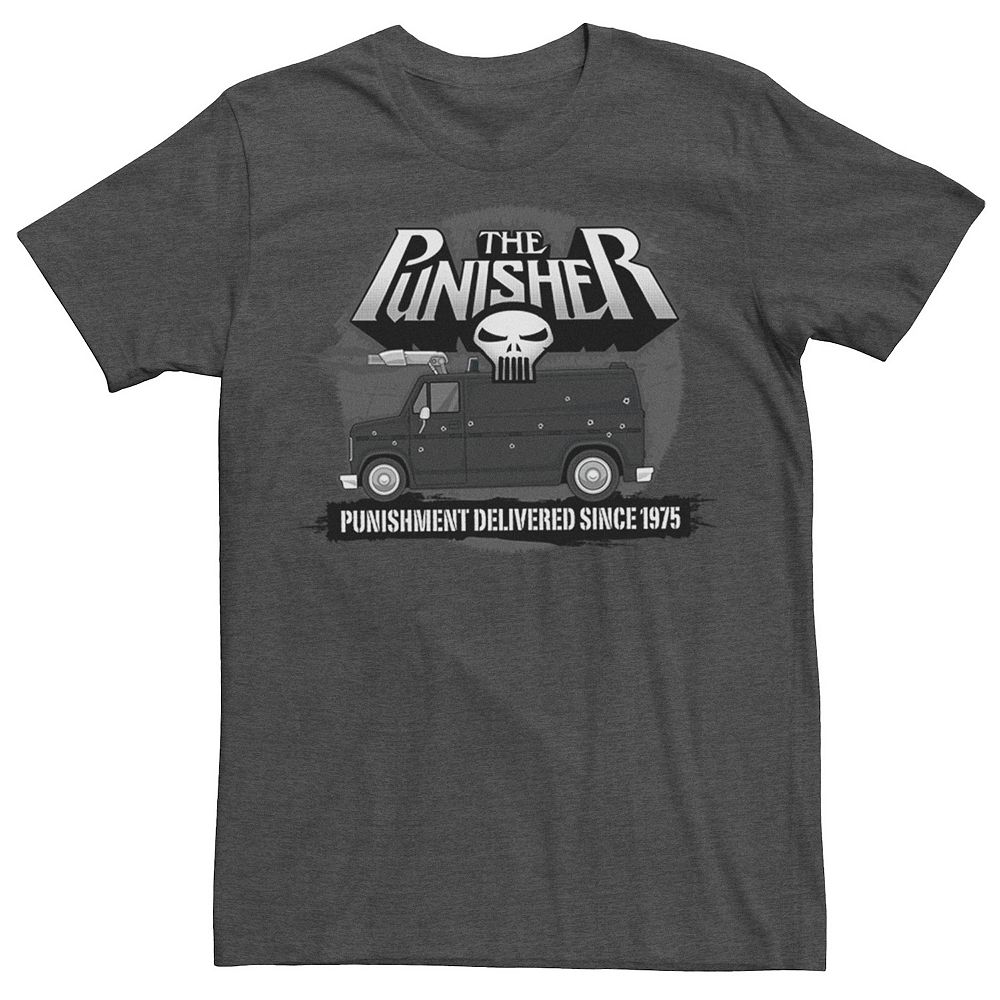 Men's Marvel The Punisher Punishment Delivered Since 1975 Graphic Tee
