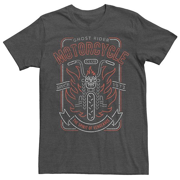 Men's Marvel Ghost Rider Motorcycle Club Since 1972 Graphic Tee
