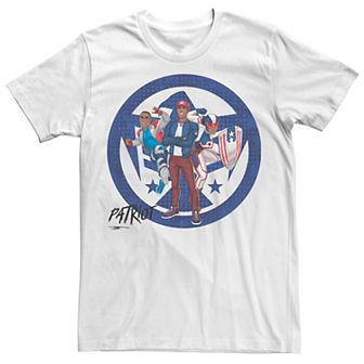 Men's Marvel Rising Secret Warriors Patriot Symbol Collage Graphic Tee