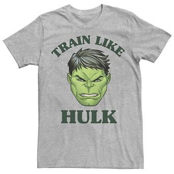 Men's Marvel Train Like Hulk Head Shot Graphic Tee