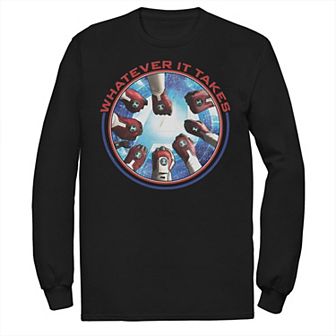 Men's Marvel Avengers Endgame Whatever It Takes Hands In Portrait Long Sleeve Graphic Tee