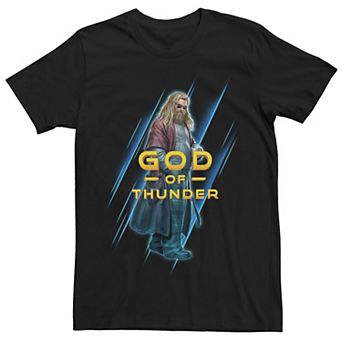 Men's Marvel Avengers: Endgame Thor God Of Thunder Portrait Graphic Tee