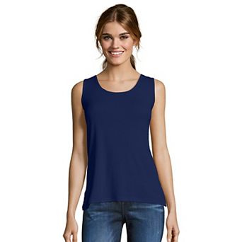Women's Hanes® Mini-Ribbed Tank Top