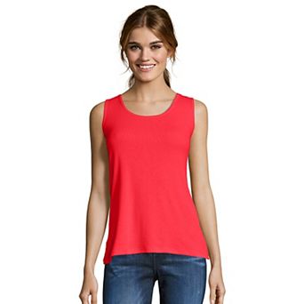 Women's Hanes® Mini-Ribbed Tank Top
